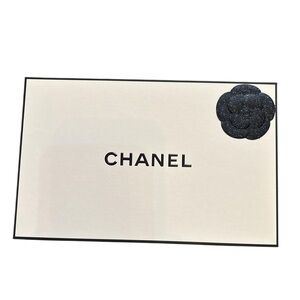 Chanel White Gift Box with Navy Camellia Flower - Holiday 2025 NWOT